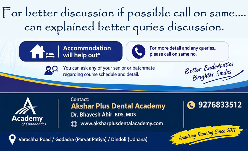 Akshar Plus Dental Academy Couses